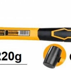 INGCO Kladivo gumové 220g čierne INGCO sklolaminátová násada