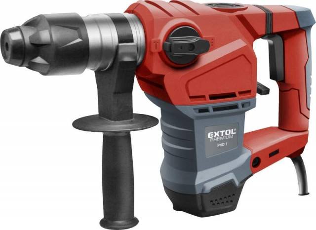 EXTOL PREMIUM Kladivo vŕtacie a sekacie, SDS-plus, príkon 1500W, 5,5J, kufor, EXTOL PREMIUM
