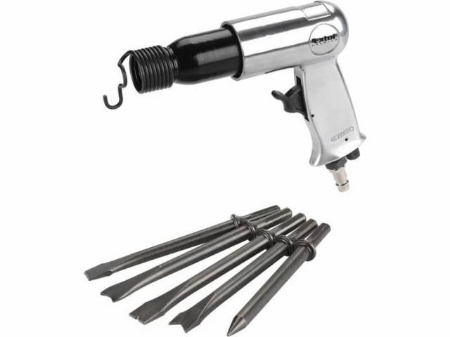 EXTOL PREMIUM Kladivo sekacie pneumatické s prísluš., počet úderov 3500/min