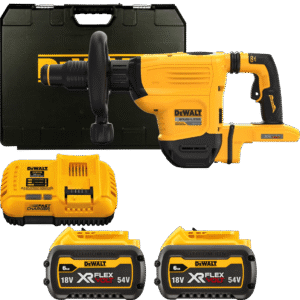 DEWALT 54V XR FLEXVOLT SDS-Max 10,5 J aku sekacie kladivo, 2x 9,0 Ah DCH832X2-QW