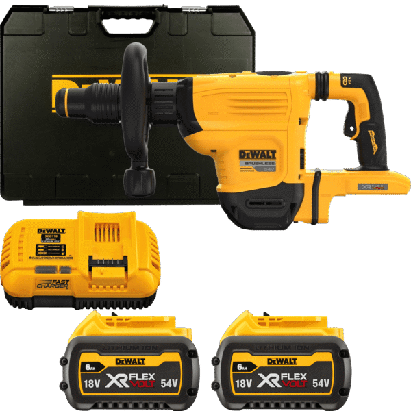 DEWALT 54V XR FLEXVOLT SDS-Max 10,5 J aku sekacie kladivo, 2x 9,0 Ah DCH832X2-QW