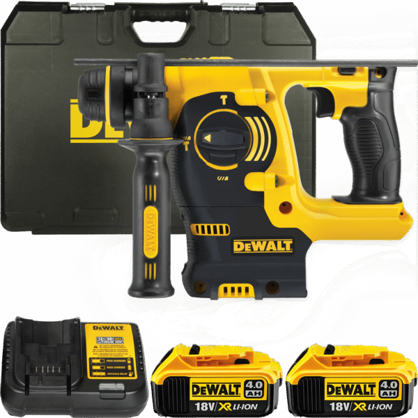DEWALT 18V XR SDS-Plus 2,1 J aku kombinované kladivo, 2x 4,0 Ah DCH253M2-QW