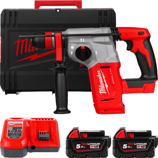 MILWAUKEE M18BLHX-502X M18 SDS-Plus vŕtacie kladivo 4-režimové s FIXTEC 4933478892
