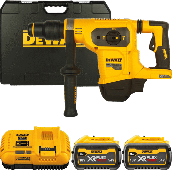 DEWALT 54V XR FLEXVOLT SDS-Max 6,1 J aku kombinované kladivo, 2x 9,0 Ah DCH481X2-QW