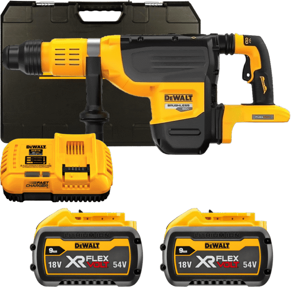 DEWALT 54V XR FLEXVOLT SDS-Max 19,4 J aku kombinované kladivo, 2x 9,0 Ah DCH775X2-QW