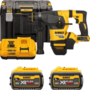 DEWALT 54V XR FLEXVOLT SDS-Plus 3,5 J aku kombinované kladivo, 2x 9,0 Ah DCH333X2-QW