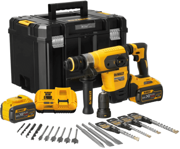 DEWALT 54V XR FLEXVOLT SDS-Plus 4,5 J aku kombinované kladivo , 2x 9,0 Ah DCH417X2-QW