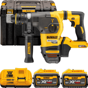 DEWALT 54V XR FLEXVOLT SDS-Plus 3,5 J aku kombinované kladivo, 2x 9,0 Ah DCH334X2-QW