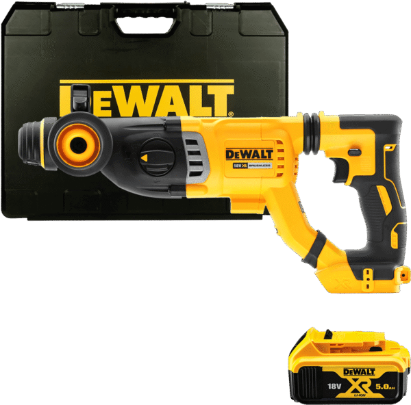 DEWALT 18V XR SDS-Plus 3,0 J aku kombinované kladivo, 1x 5,0 Ah DCH263P1-QW